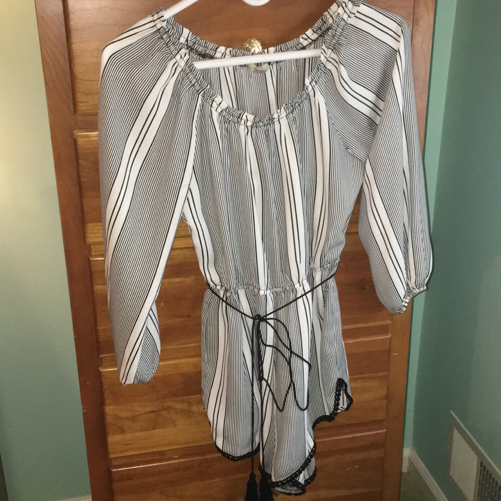 Urban outfitters black and white romper